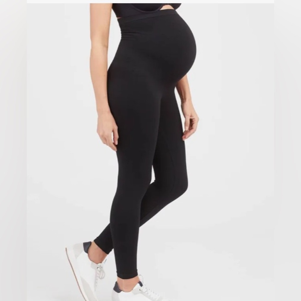 EUC Spanx Women's Maternity Mama Look At Me Now Leggings SZ M